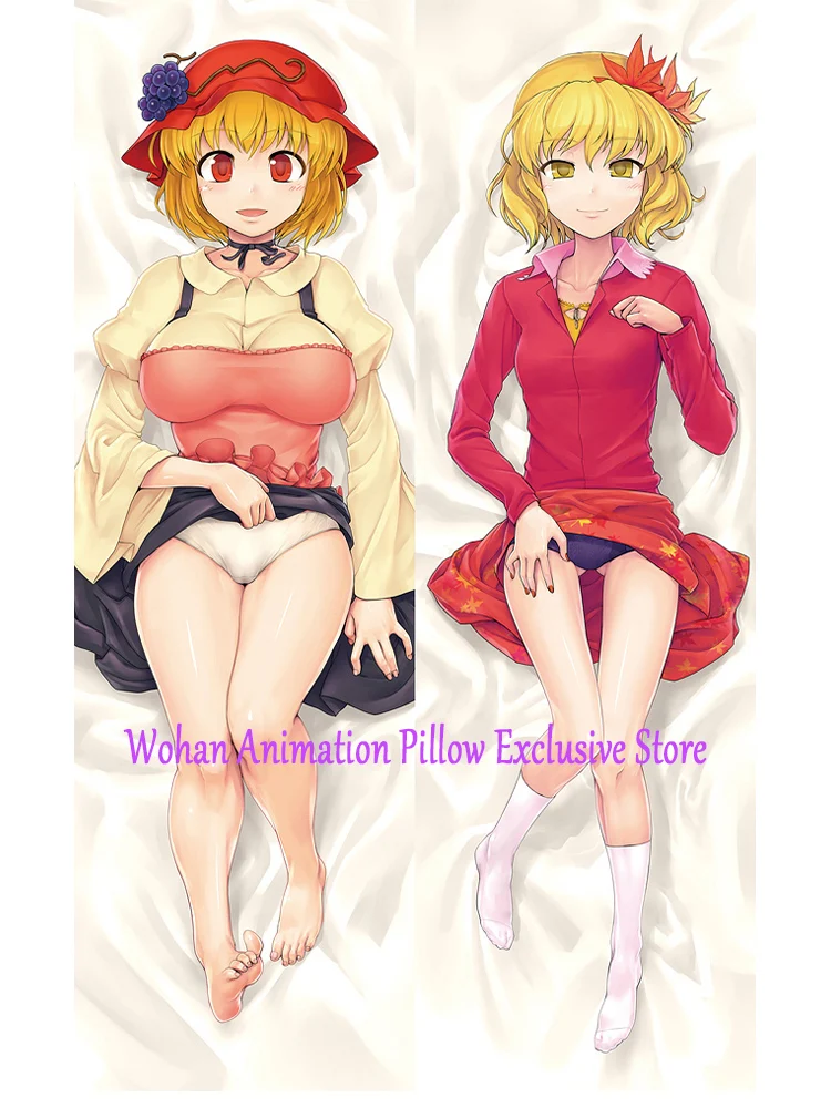 

Anime Pillow Cover Dakimakura Minoriko Aki Double-Sided Print Life-Size Body Pillows Cover Adult Case Bedding Gifts