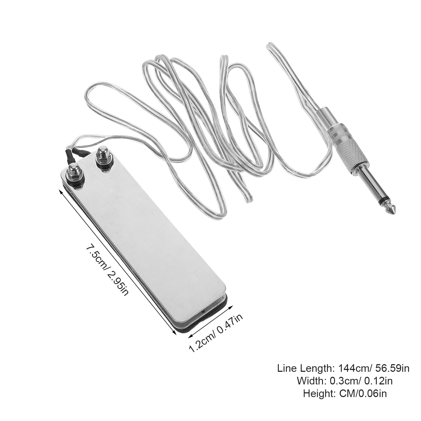 مفتاح دواسة القدم الوشم المعدني الفضي المربع للتحكم في القدمين لملحقات إمداد الطاقة لآلة الوشم