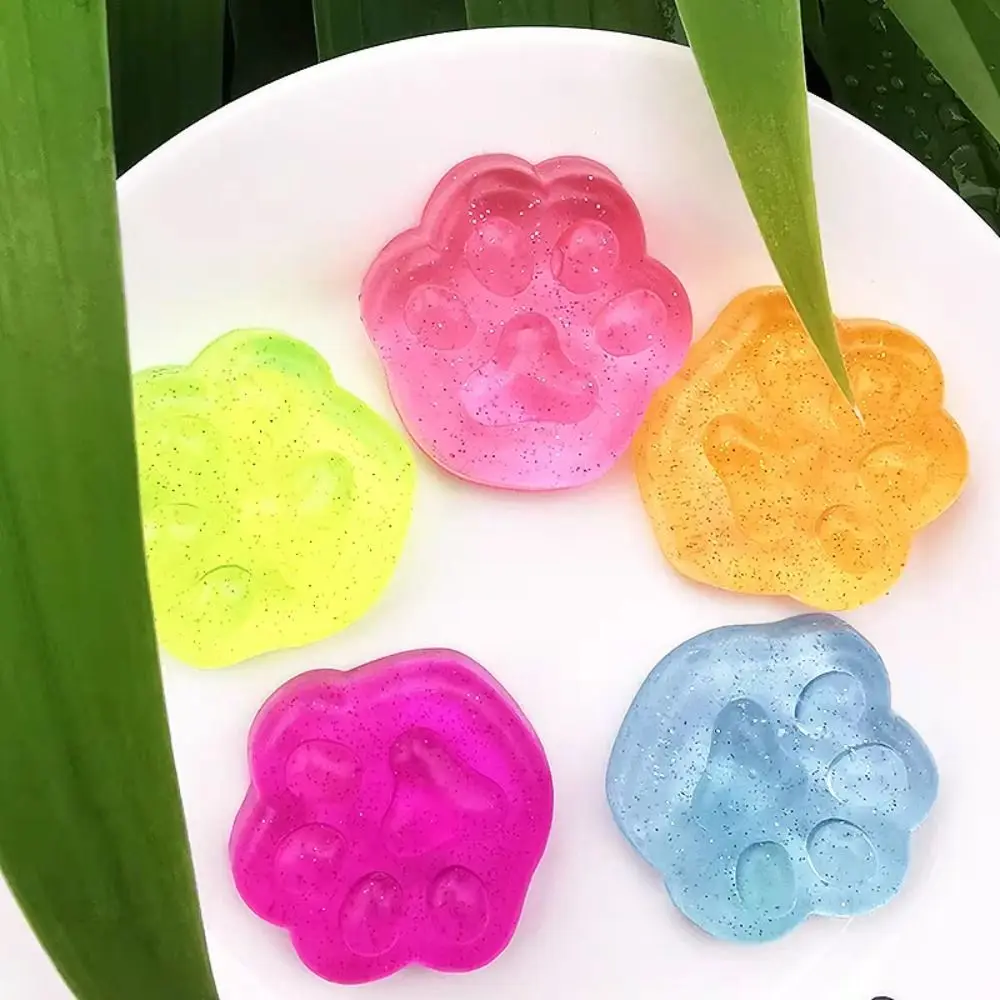 

Kawaii игрушка для снятия стресса, ледяной блок, игрушка для сжимания кошачьей лапы, рыба, прозрачный куб, кубик льда, игрушки, сувениры для вечеринки
