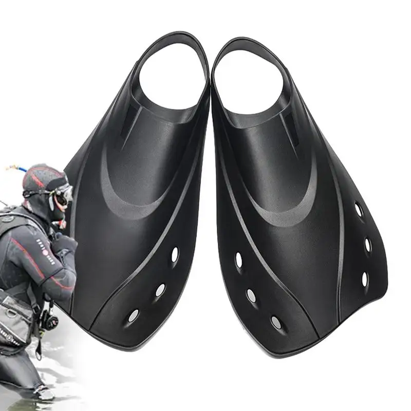 

Diving Fins Floating Flippers Short Swim Fins Comfortable Swim Fin Professional Ergonomic Diving Accessory For Adults Training