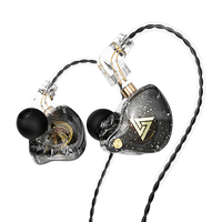 Original QKZ AK6 Pro HiFi Wired Earphone Dual Dynamic Bass Headphones with Mic Sports Running Music Headset for Smartphone PC