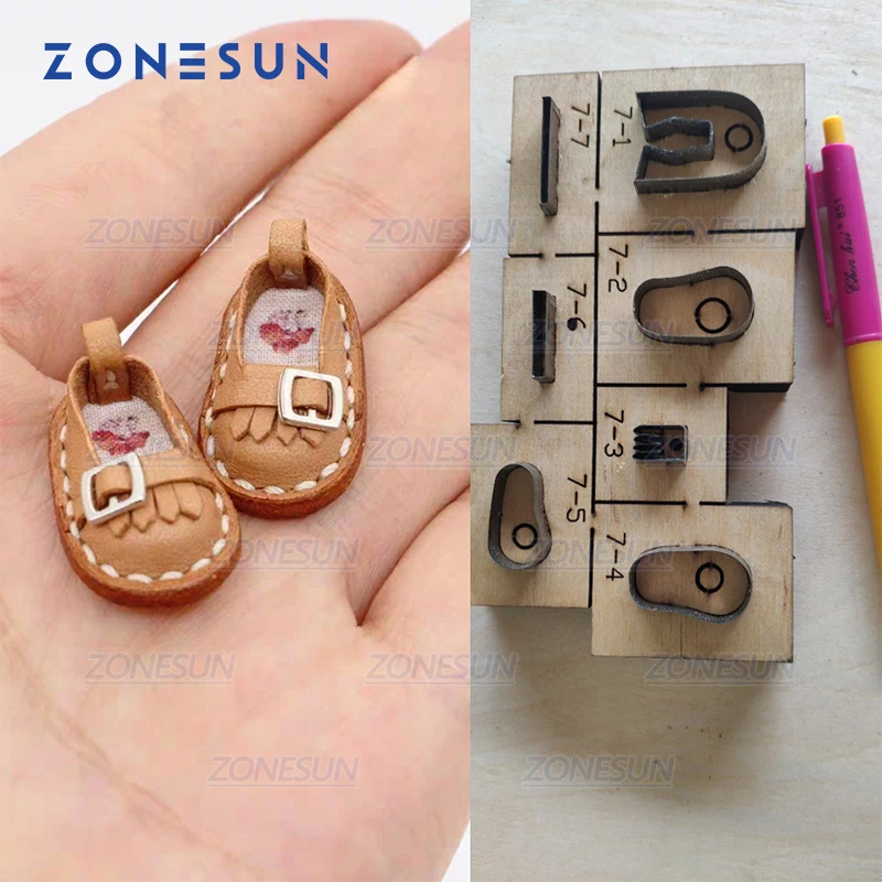 

ZONESUN Custom Leather Die Cuts For Handmade Shoes Key Ring DIY Key Chain Hang Decoration Cutting Clicker Die Steel Rule Die