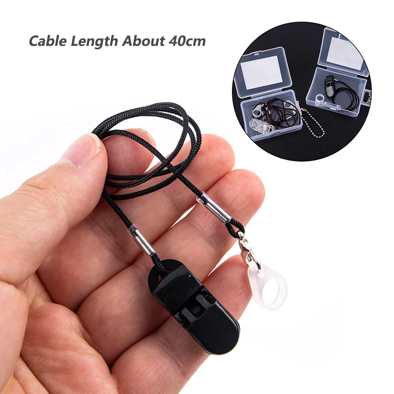 Hearing Aids Clip Holder Transparent 1/2 Rings Anti-Lost Lanyard Safety Behind The Ear Hearing Aids Accessory for Children Adult