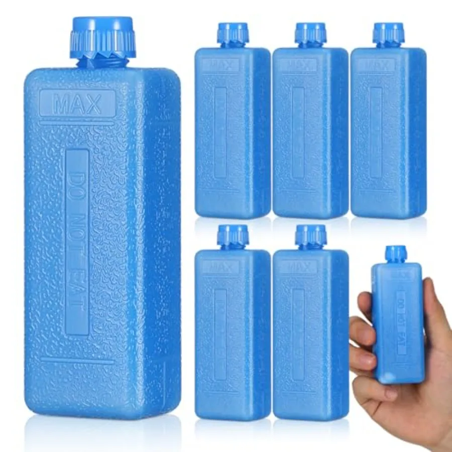 

Homoyoyo Ice Packs for Portable Air Conditioner Fans, 8Pcs Mini Reusable Freezer Packs for Swamp Cooler, Slim Ice Crystal Boxes