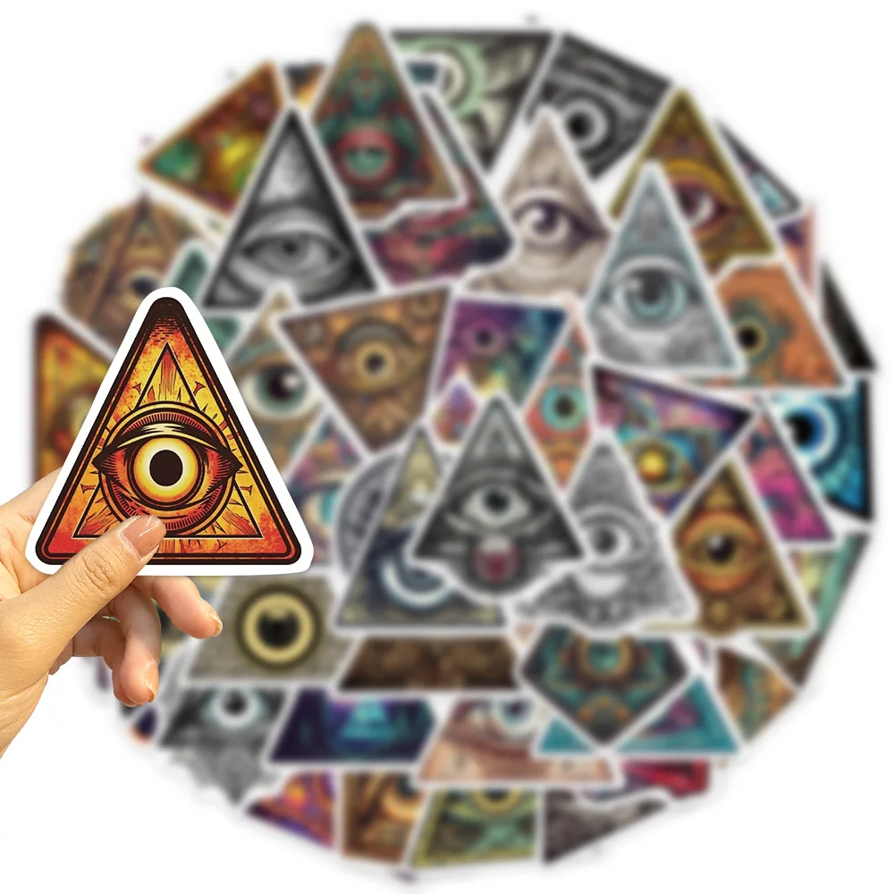 50 stücke Gott Auge Graffiti Aufkleber Ästhetik böse DIY Notebook Kühlschrank Auto Motorrad Helm Dekoration coole Aufkleber Vintage