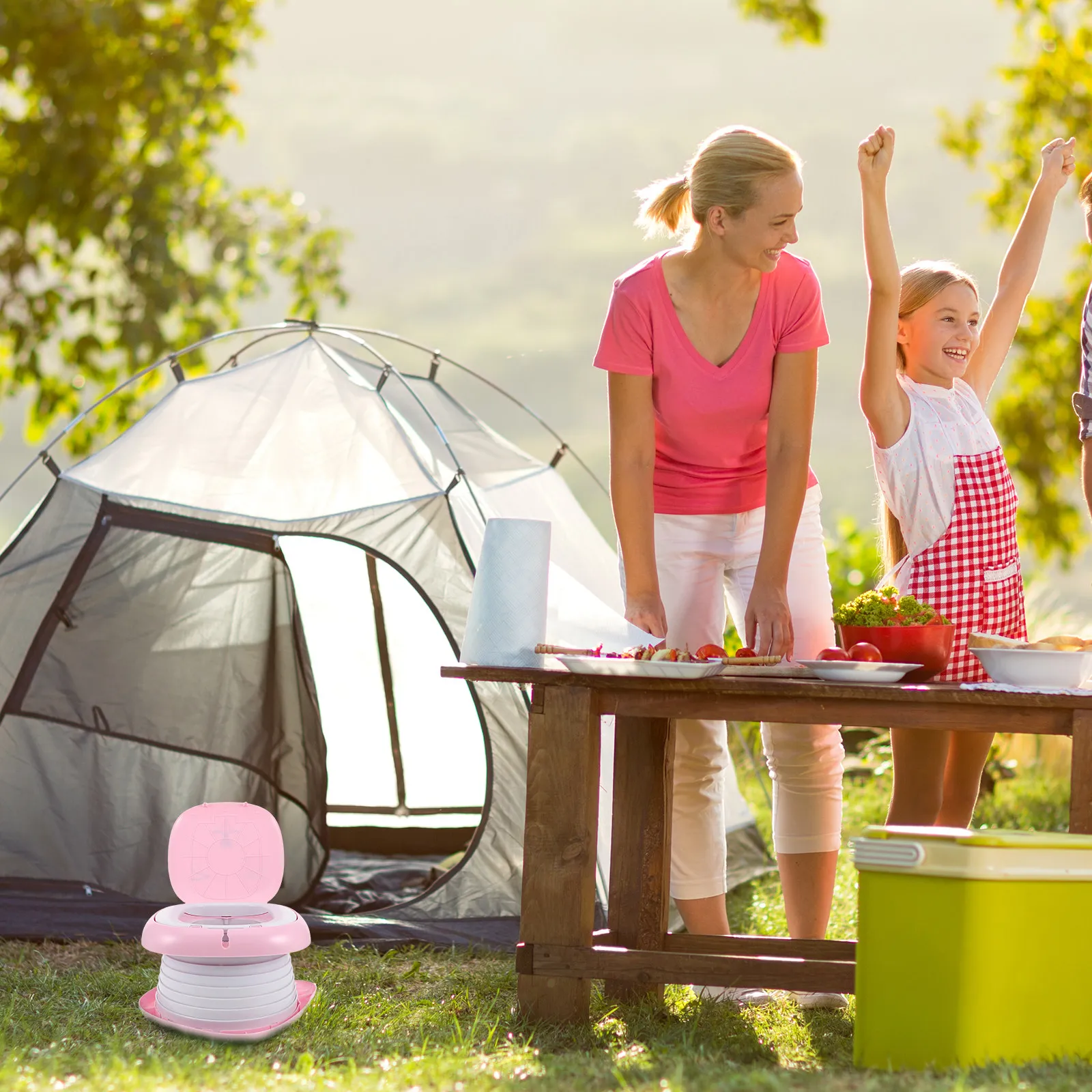 

Portable Toddler Potty Foldable Toilet Seat Travel Toilet Training Chair for Car Camping Outdoor Kids Portable Potty for Toddler