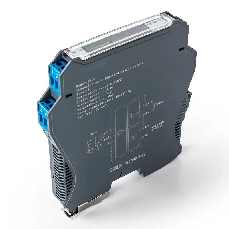 1 in 2 out TC Thermocouple Temperature Transmitter Din rail Mount Temperature Module 4-20 mA 0-10V PT100 Signal Converter