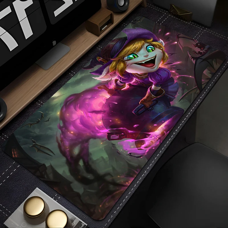 

Game League of Legends Tristana Mouse Pad Gamer PC Gaming Accessories Rubber Desk Mat Keyboard Rug Cabinet Laptop Cat Mousepad