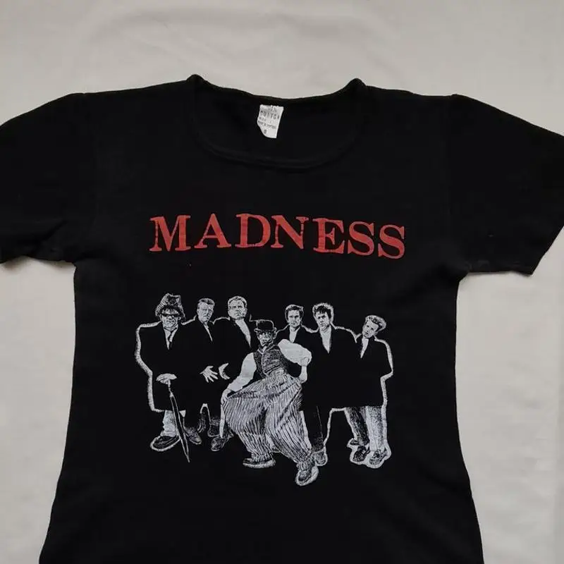 Vintage Madness Band Ska Revival Two Tone New Wave Rock T-Shirt
