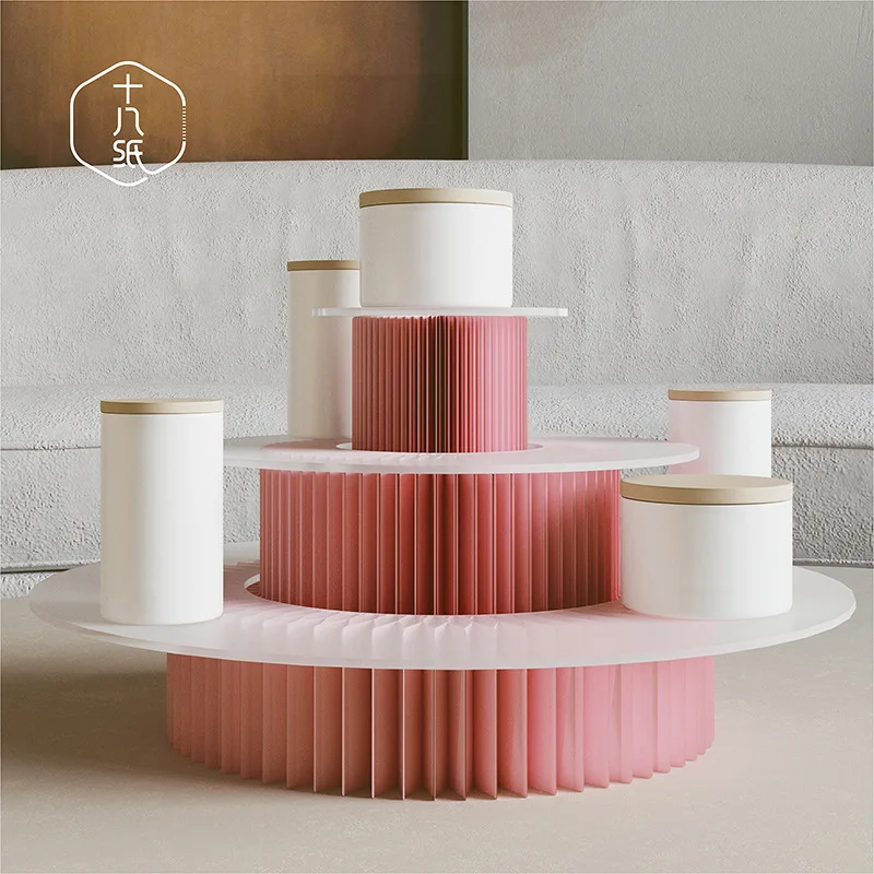 Eighteen papers small tabletop table props simple product height increase base exhibition photo window props combination