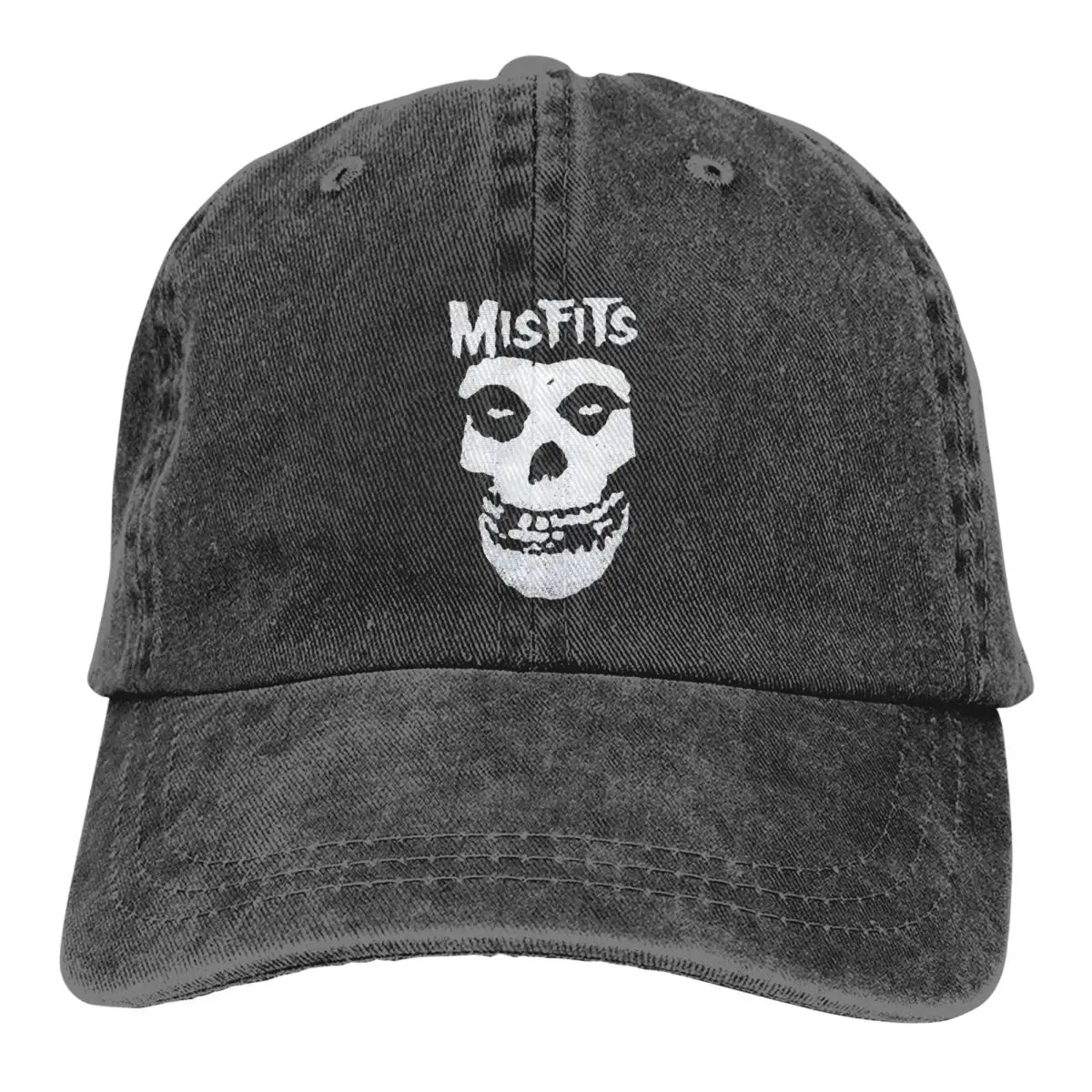 

Misfits White Skull Men Pure Color Baseball Hats Sun Visor Caps Peaked Cap