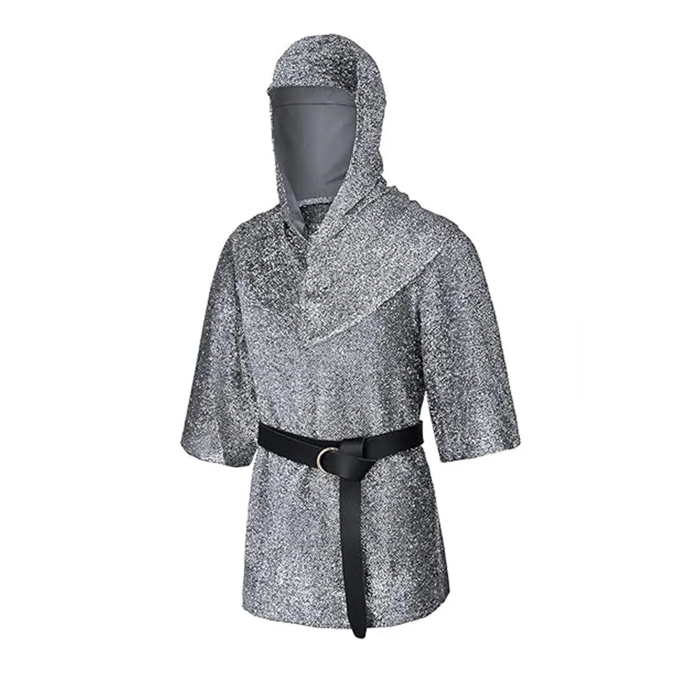 Nouveau Temple Knights argent chaîne-Sle haut médiéval chevalier capot Cosplay Costume loween Role-plang vêtements ethniques pour femmes