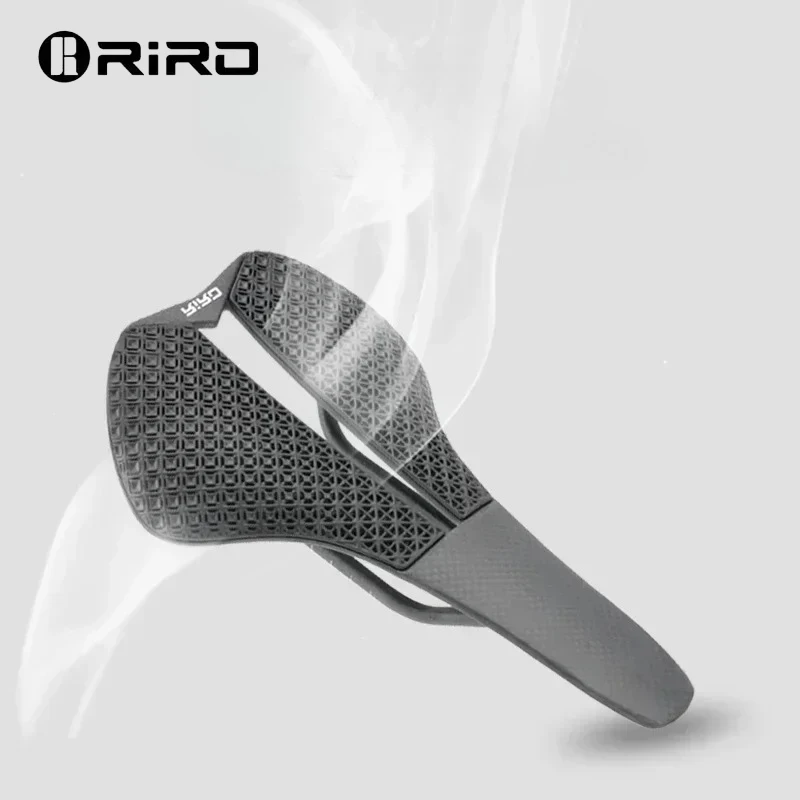 

RIRO X17 3D-Printed Bike Saddle: Carbon Fiber & TPU Blend, Lightweight, Comfortable and Shock-absorbing for Road & MTB Bicycles