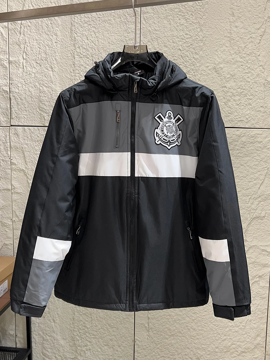 

Мужская повседневная хлопковая куртка-пальто Thiened для осени и зимы с капюшоном, теплая, водонепроницаемая