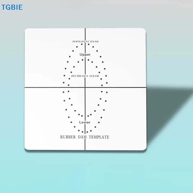 [TL]Dental Rubber Dam Punch Hole Positioning Board Barrier Template Dental Lab Instrument Tool