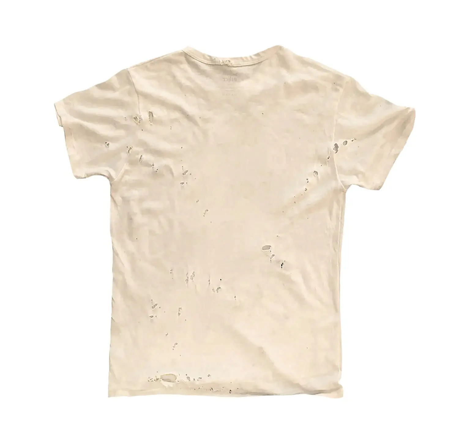 Men's High Street Ripped Hip Hop T Shirt Fashion Streetwear Painted Distressed Tees With Holes Summer Short Sleeve Punk Tops