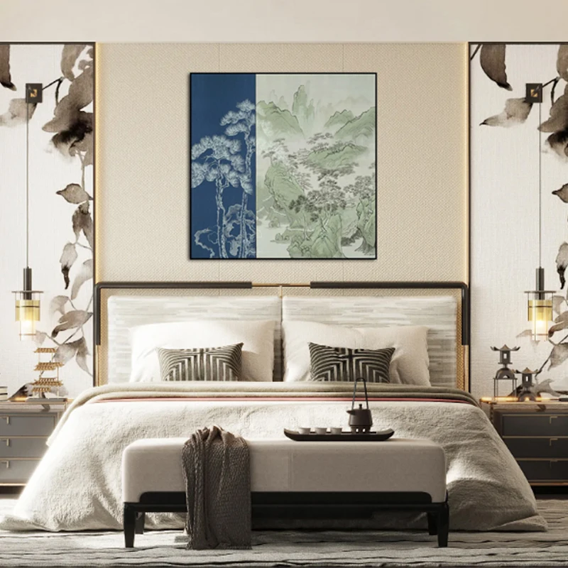 Pine Creek Mountain Stream Suzhou Embroidery Large Size 100*100cm, Room Decoration Embroidery Pain