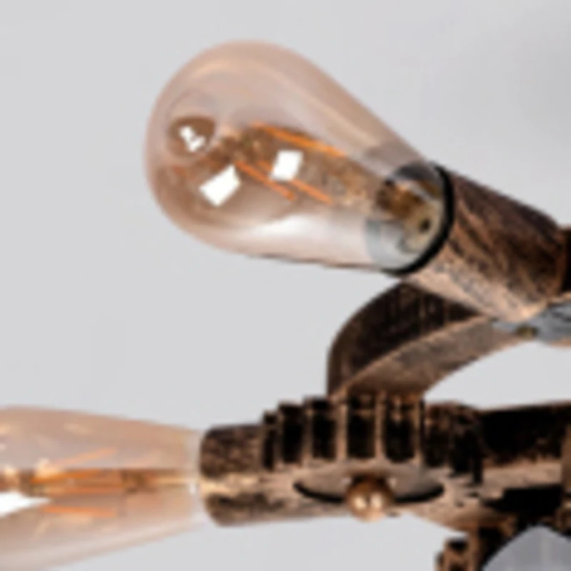 الرجعية مروحة السقف مزرعة نمط قفص صناعي 7 شفرات مروحة التحكم عن بعد عكسها المحرك لغرفة النوم غرفة المعيشة المطبخ #4