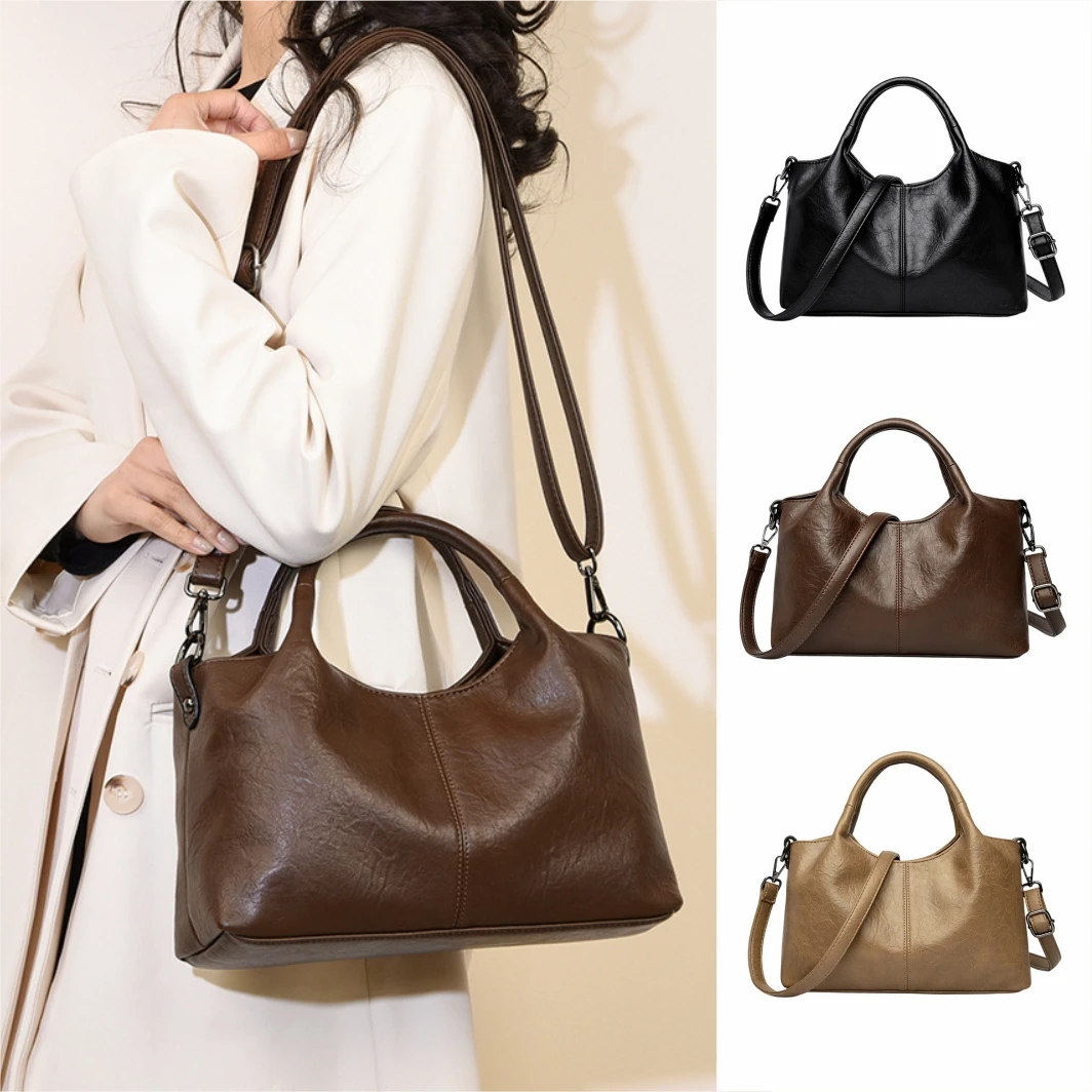 

Crossbody Bag for Women 2024 New Lightweight Commuter Textured Shoulder Handheld Purse Fashionable Office Bag for Working Women