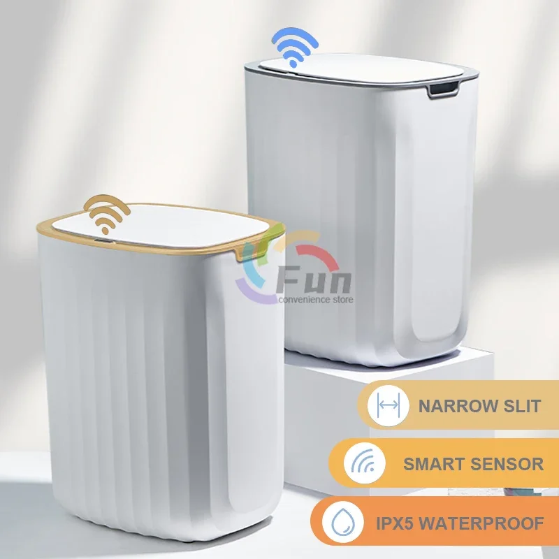 9-12-15l-smart-sensor-kitchen-trash-can-light-luxury-gray-electric-automatic-garbage-bin-for-bathroom-toilet-narrowhousehold