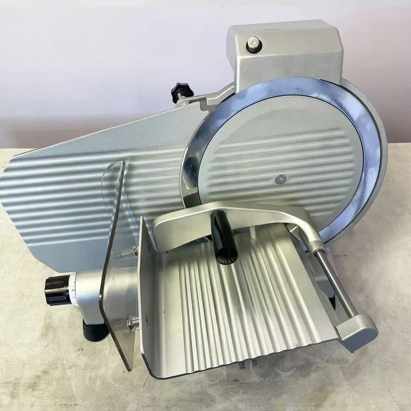 

Electric Meat Slicer Machine 250mm Blade Professional Frozen Meat Slicer Food Slicing Machine SemiAutomatic Beef RollMeat Cutter