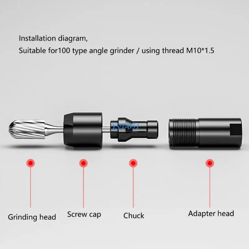 E15A Upgrades Strong Metal Drill to Grinders Converter Power Tool Adapters Offers Stable Performances for Home & Workshop