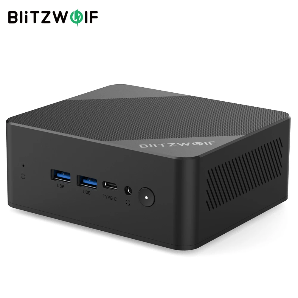 Blitzwolf MPC3 Mini Computer AMD Ryzen 5 3500U Quad Core 16GB RAM DDR4 512GB SSD 4K Dual HD Dual Output Windows 11 Pro Mini PC
