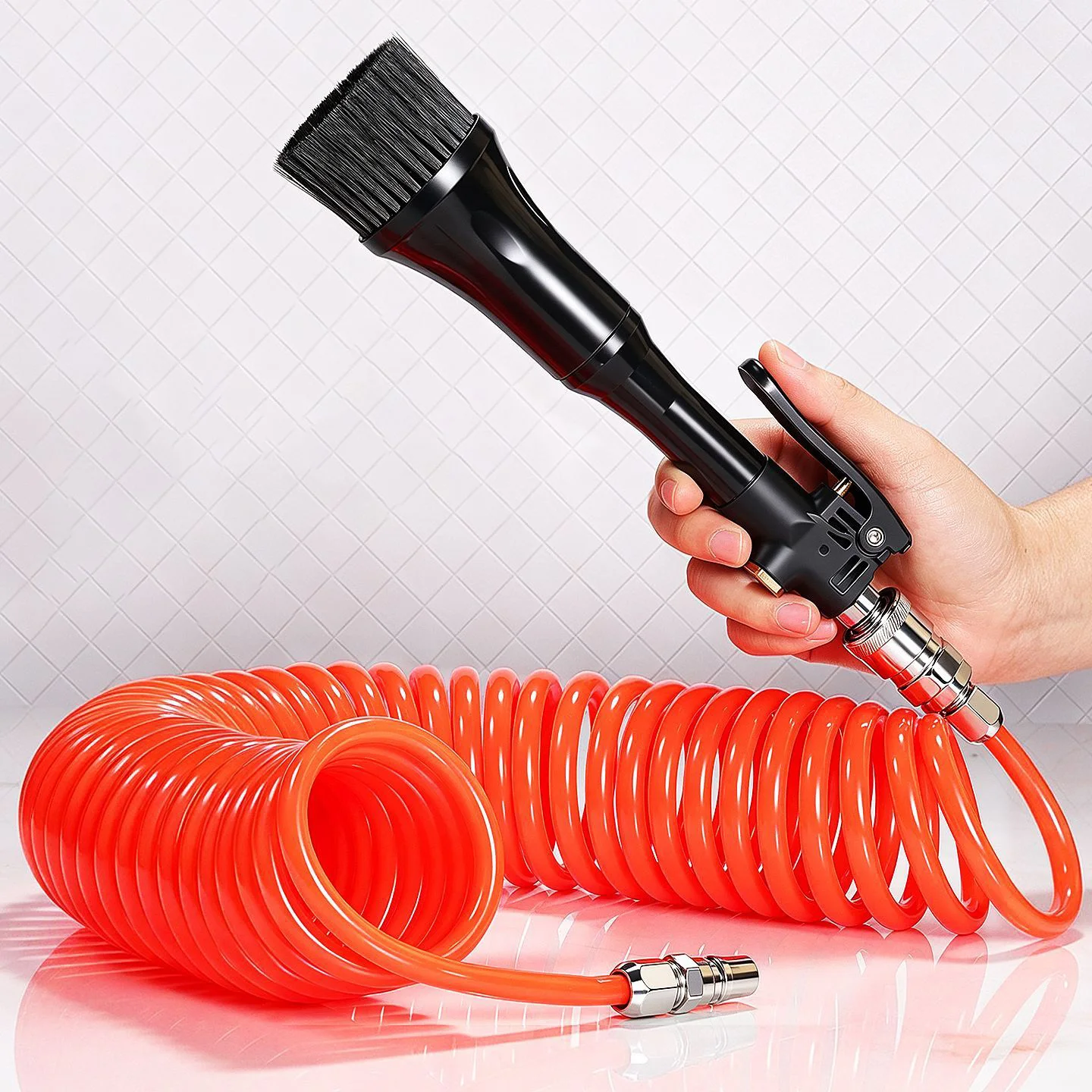 Druckluftdüse für Autopflege, Druckluftpistole für Tornado-Reinigungspistole, schnell Schmutz entfernen, Maschinen-Set – Detail 8