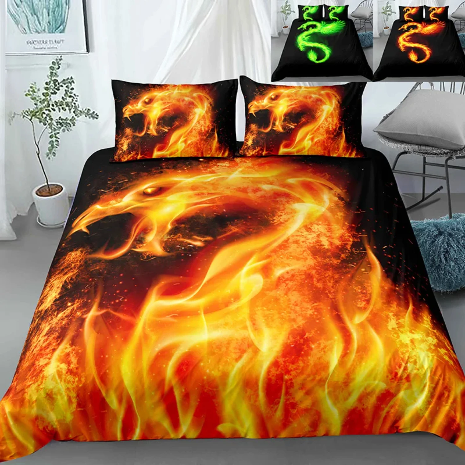 3D  printed bedding set cool black girl boys  bedding duvet cover set with pillowcase Twin Full King size bed set