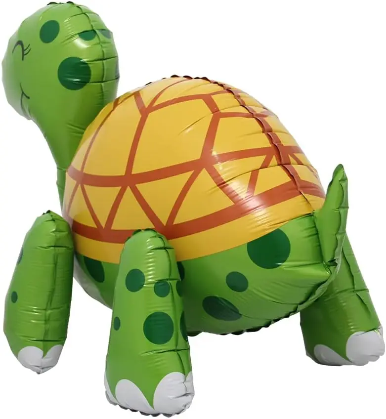 Standing Animal Balloons 3D Cartoon Turtle Aluminum Foil Balloon Sea Turtle Globo Children's Birthday Party Decoration Kids Gift