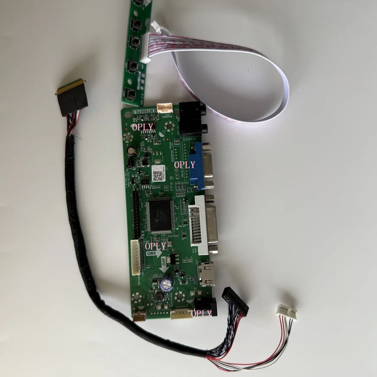 

M.NT68676 Controller Card Kit HDMI-compatible DVI VGA for LCD LP156WH4 LP156WH4-TLN1/TLN2 LP156WH4-TLA1/TLA1 1366X768 15.6" LED