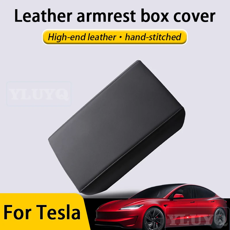 

Для Tesla Model 3 Model Y кожаный защитный чехол на подлокотник Highland Juniper ABS чехол против царапин аксессуары для салона автомобиля