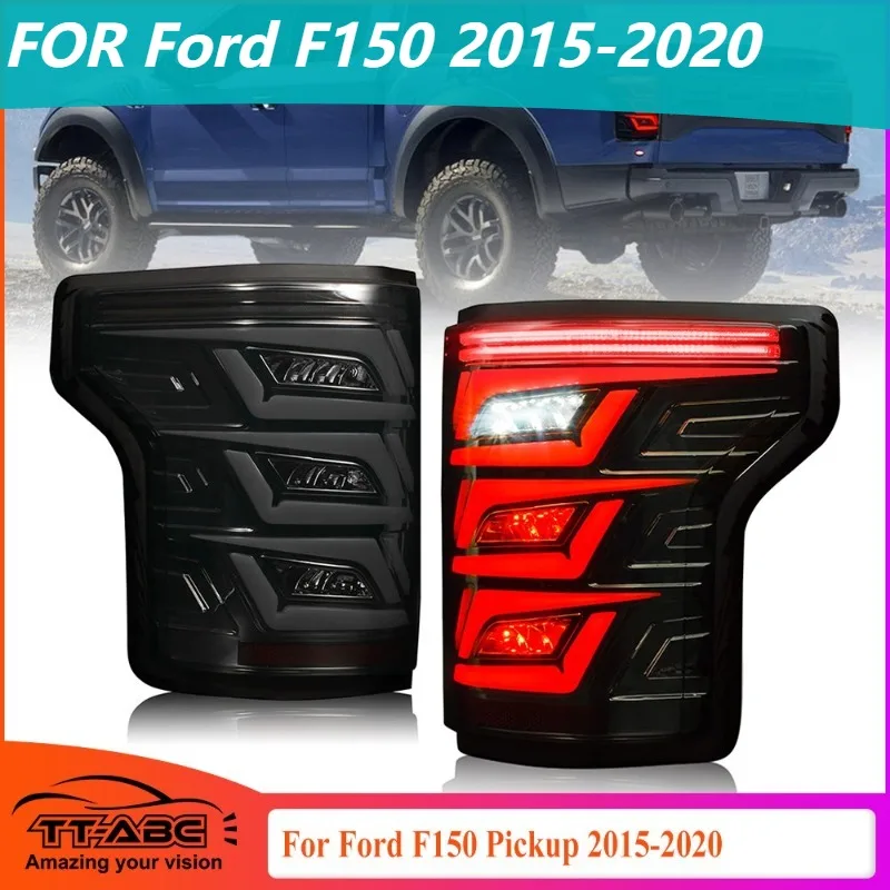 

Для Ford F150 2015-2020 полный дым светодиодный задний фонарь в сборе