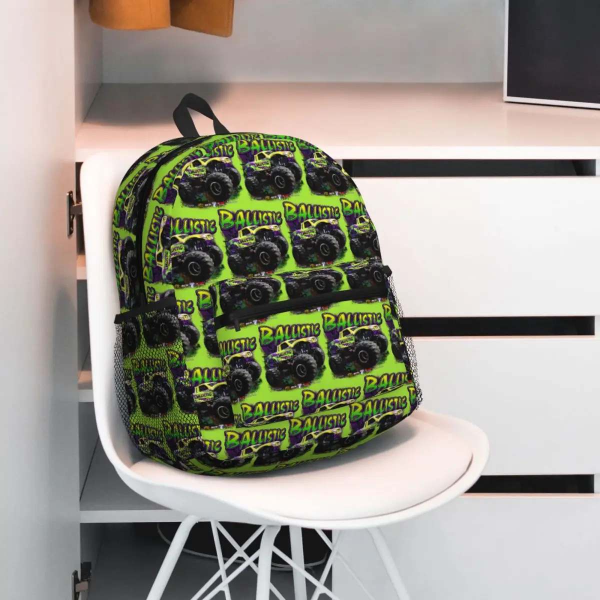 

Классический студенческий рюкзак Monster Jam Truck с узором, школьная сумка, походный дорожный рюкзак для мальчиков и девочек, модная сумка для книг, сумки на плечо