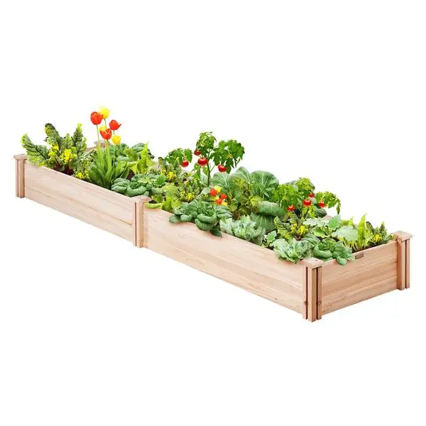 

VEVOR Wooden Raised Garden Bed Planter Box 94.5x23.6x9.8' Flower Vegetable Herb