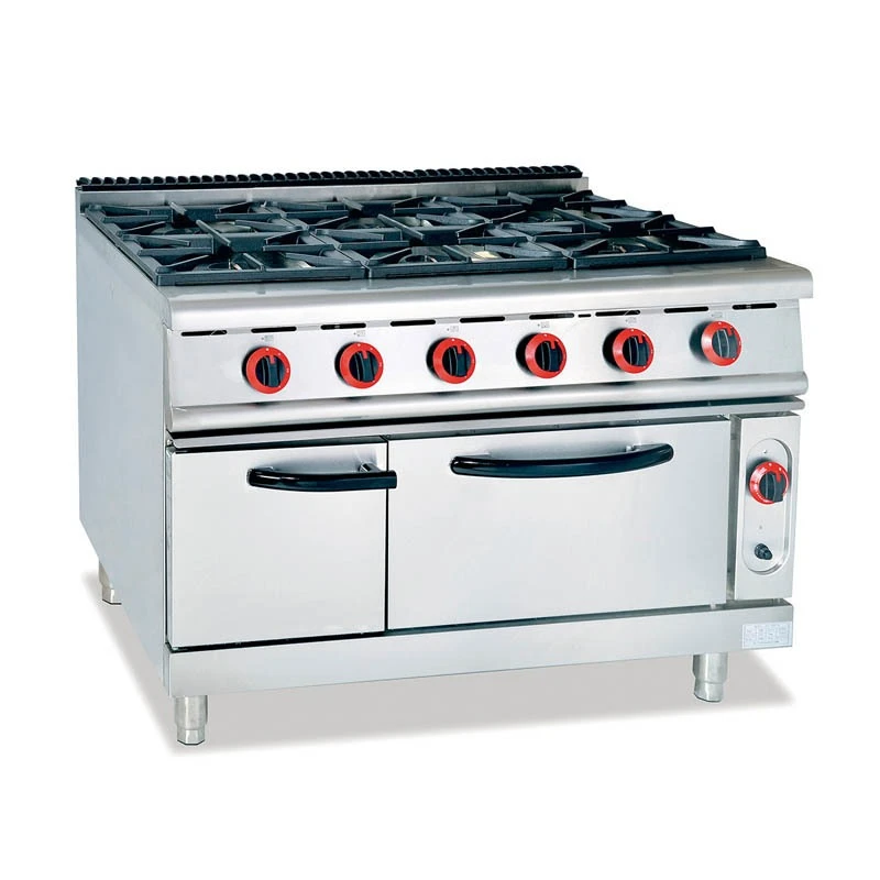 

Gas vertical pot stove Commercial cooking stove with oven Baking oven cabinet seat Multi-purpose combination catering equipment