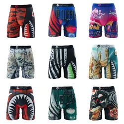ETHIKA 1Pcs Sexy Men Underwear Boxers Breathable Man Swimming Underpants Plus Size S-3XL Mens Panties Trunks Men's Boxer Briefs