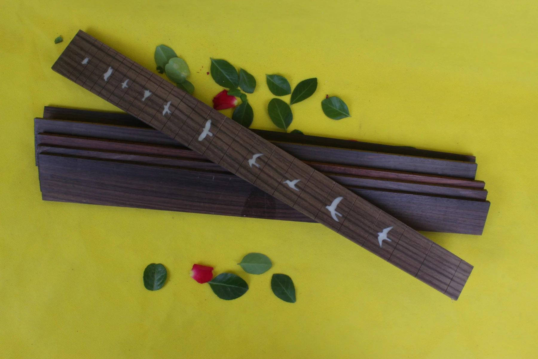 Electric Guitar Fretboard Rosewood For 24 Fret Guitar neck 24.75 inch Pearl Dot   inlay