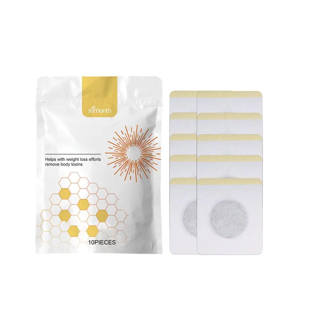 Bee Slimming Patch para Body Sculpting, Belly Stickers, Fat Burning, Perda de peso, Body Firming, cintura, braço fino, Slim, Umbigo, 10pcs por saco