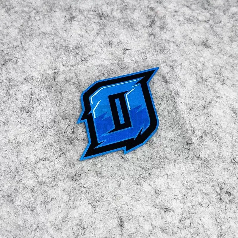 1PC Esports Style 0‑9 Number Stickers, Blue Black Waterproof Vinyl Decal for Car Motorcycle Laptop Phone Exterior Decor