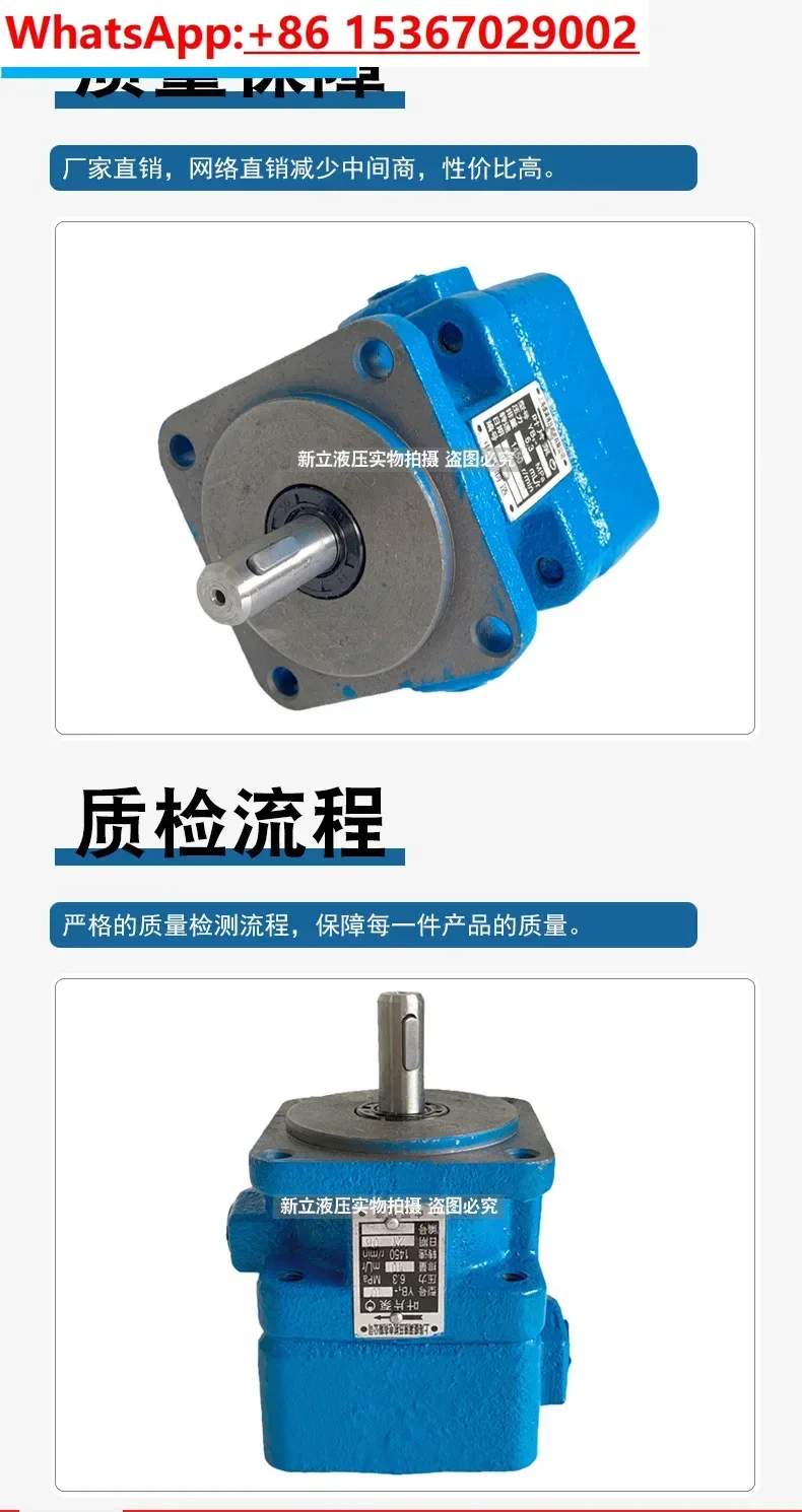 Hydraulic vane pump YB1-6/2.5/4/10/12/16/20/25/32/40/50/63/100