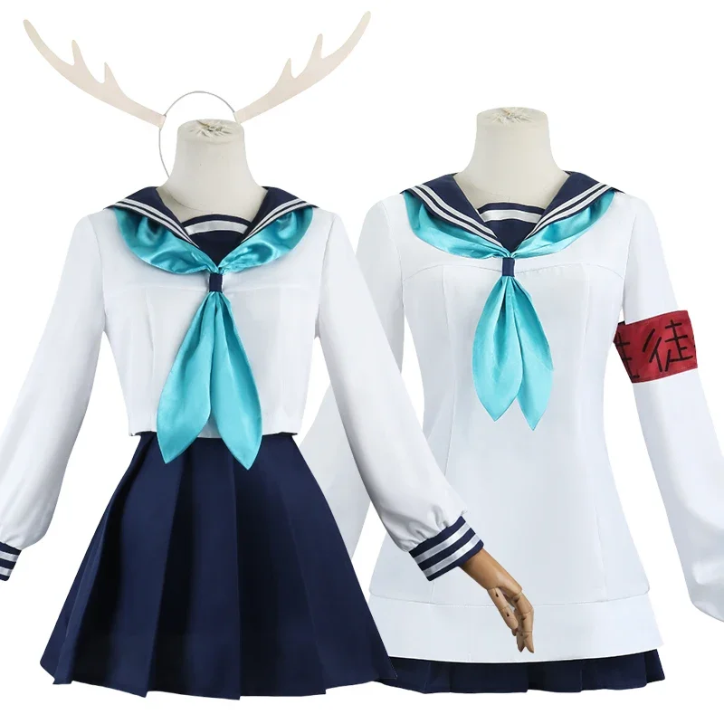 

Anime My Deer Friend Nokotan Cosplay Costume Noko Shikanoko Toriko Koshi JK Sailor Dress Halloween Party Role Play