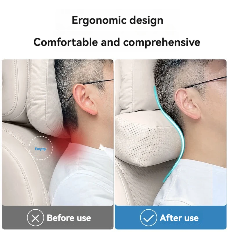 Car Headrest Neck Support Seat Soft Neck Pillow Cushion Breathable Protector Neck with logo For Huawei Aito M5 M7 M9 Car Car