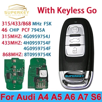 Inteligentny klucz bezkluczykowy SUPERKEY 4G 0959754 J 8T 0959754 K Do Audi 2010 2011 2012 2013 2014 2017 2018A4 A5 A6 A7 S5 4H 0959754 F 4G 0959754 F