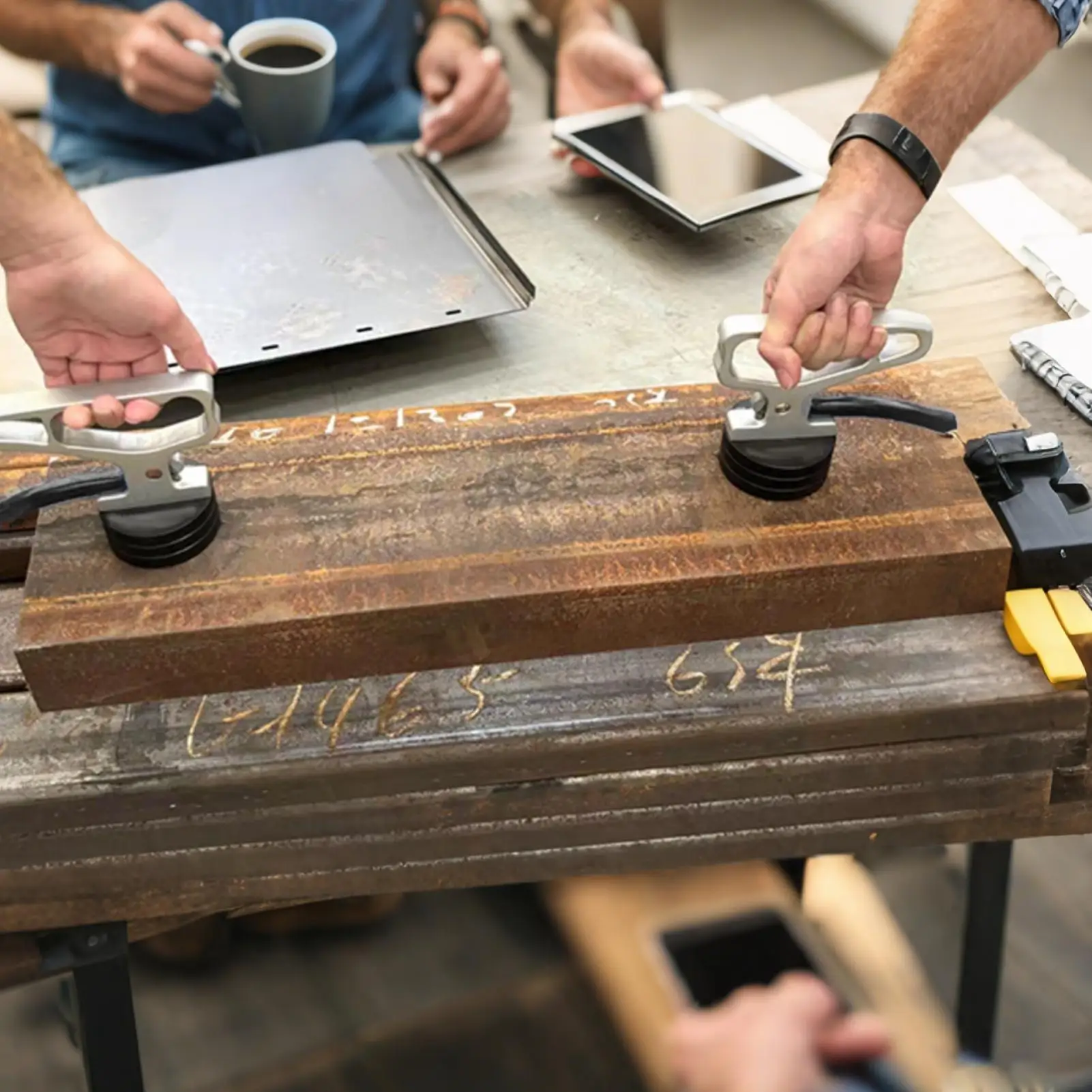 Maniglia di sollevamento magnetica Maniglia di raccolta magnetica per carichi pesanti Ventosa Pickup Sollevatore manuale Strumento di movimentazione di sollevamento magnetico