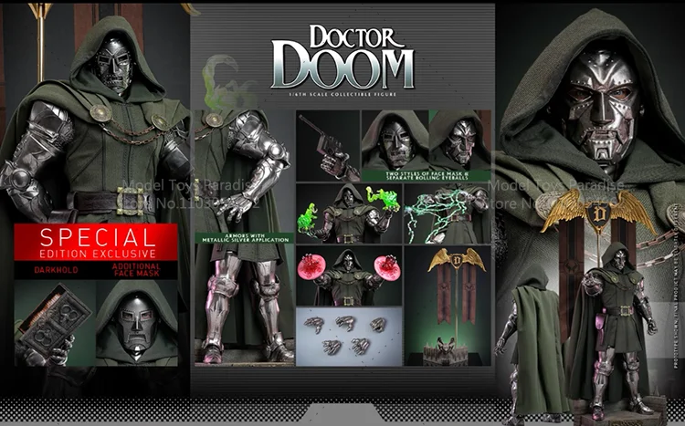 HotToys CMS022 1/6 수집용 장난감 닥터 둠 스페셜 에디션 빅터 폰 둠 남성 악당 군인 12'' 액션 피규어 모델