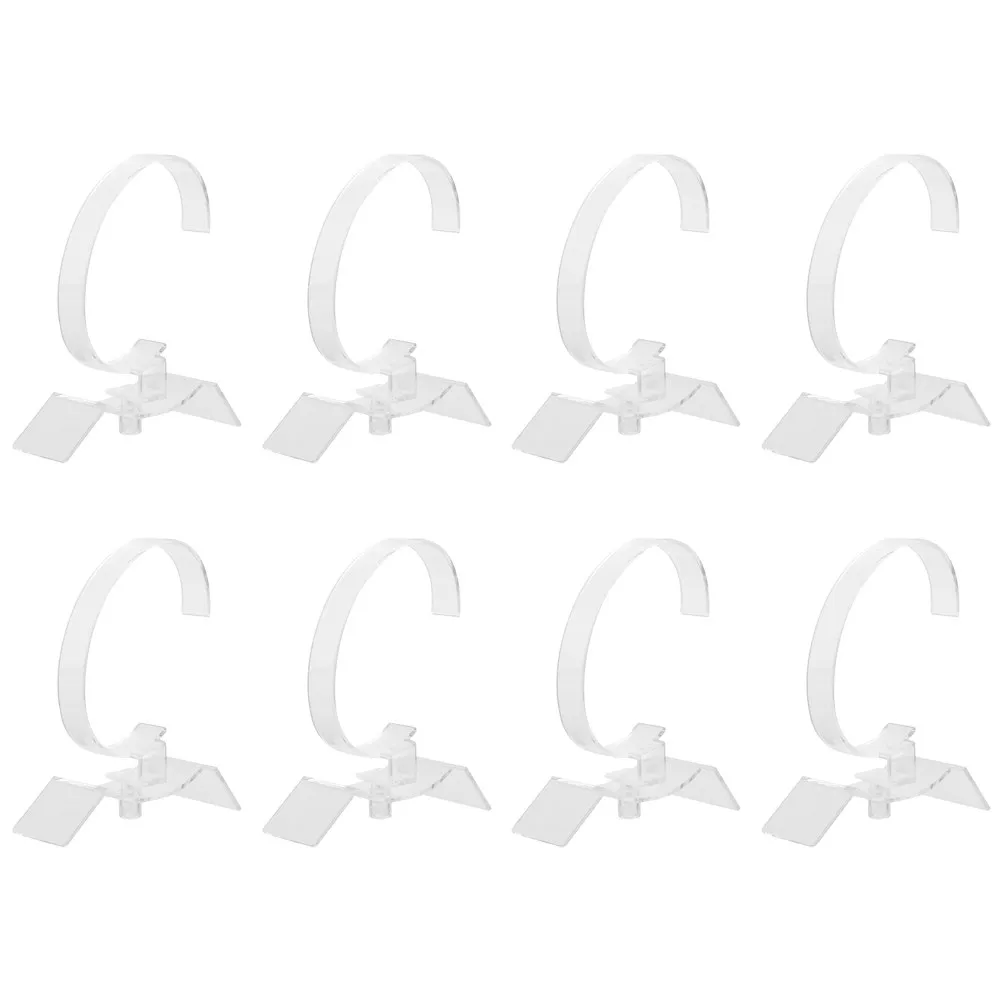 

8Pcs Acrylic Watch Stand Transparent Bracelet Display Holder Jewelry Organizer Storage Rack for Watches and Bracelets