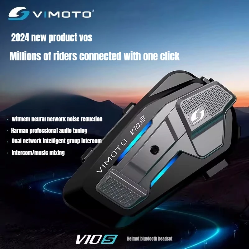 

New Vimoto XR/V10S/V10X Motorcycle Helmet Bluetooth Headset Waterproof Noise Reduction Multi-person Call Helmet Interphone