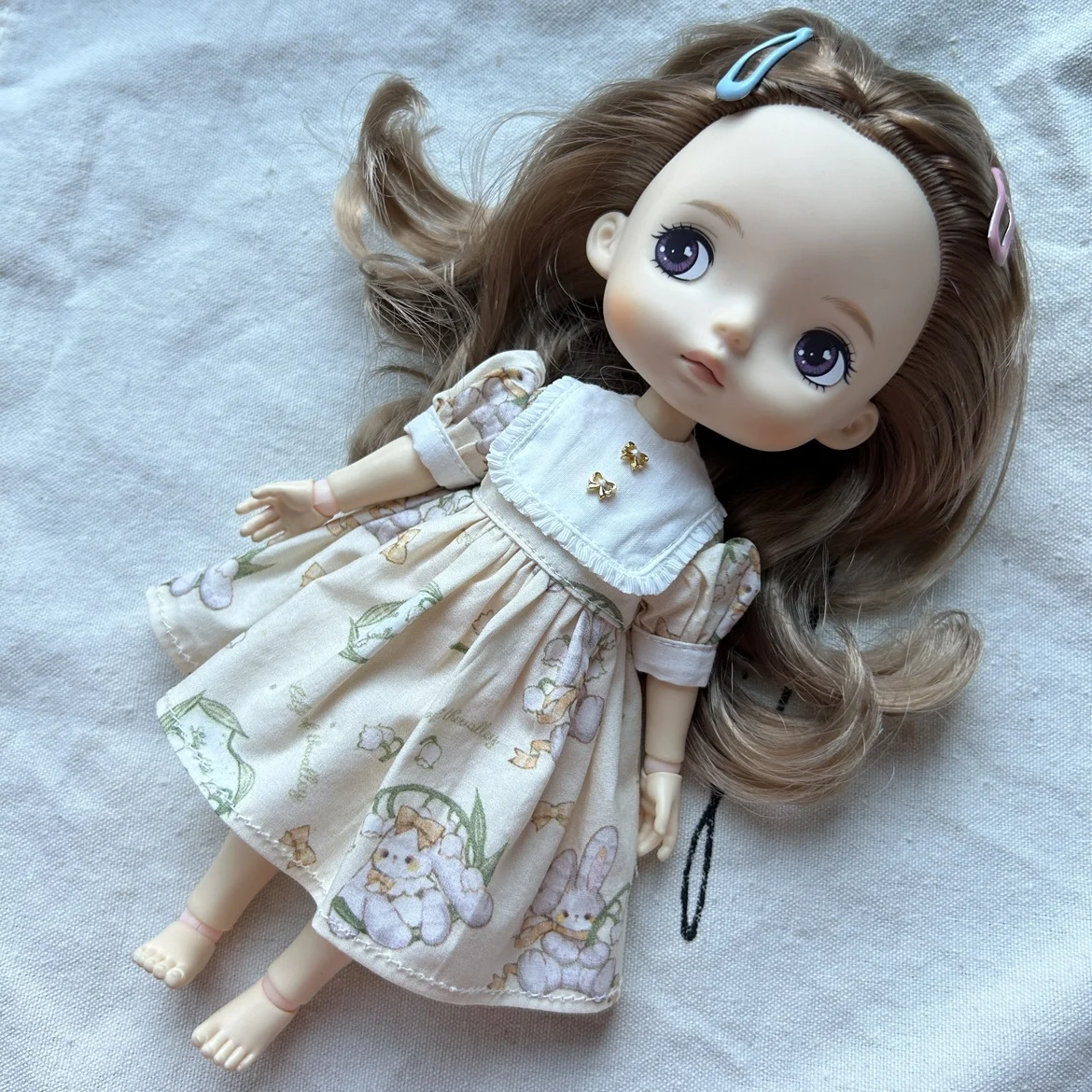 Blythe doll clothes rustic dress Multi-color Handmade Dress for  Blythe doll 28-30 cm OB22 OB24 AZONE accessories ...