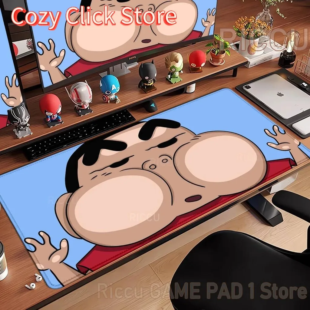 

Anime cartoon C-Crayon Shin-chans Mouse pad peripherals Computer Gamers Locking Edge Non-slip Mouse Pad XXL Keyboard PC Desk Mat